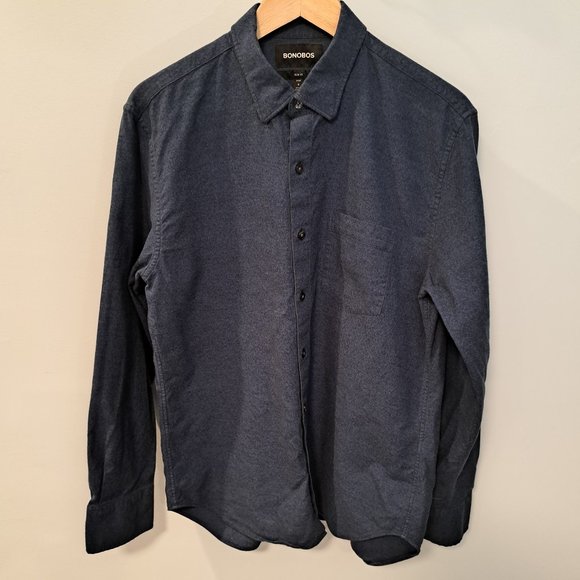 Bonobos men's medium slim fit short long sleeve button down shirt